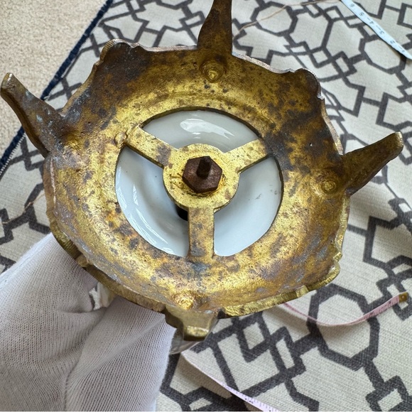 Louis XIV Sevres Style French Hand Painted Porcelain Urn Vase Gilt Bronze Mount - Picture 14 of 17